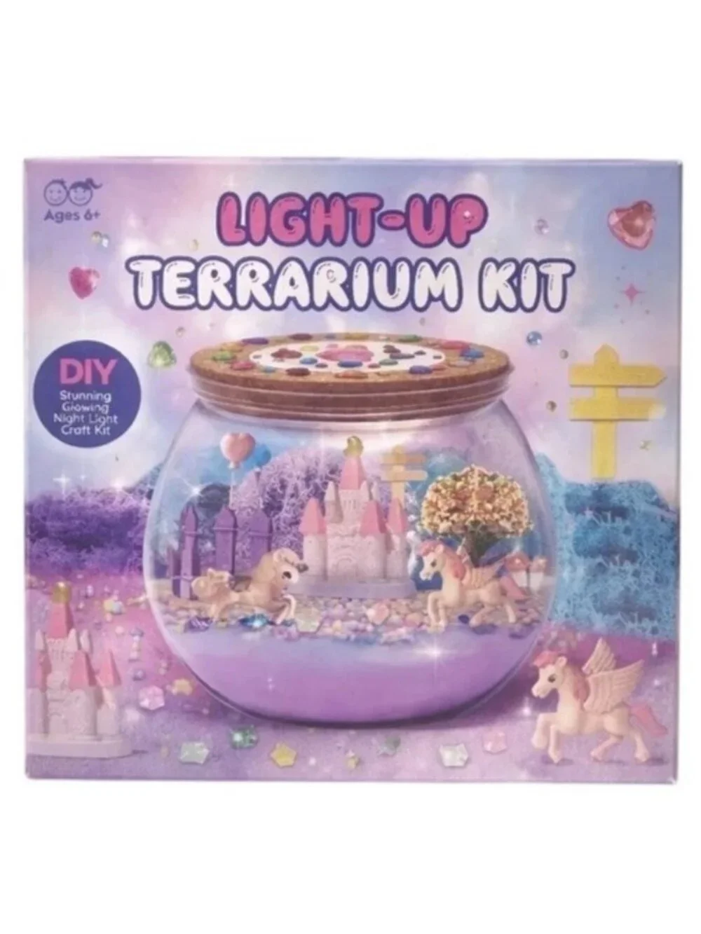 DIY Craft For Kids Light-Up Terrarium Kit  6+ With Accessories Remote-Control